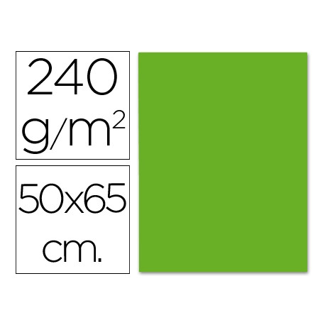 CARTULINA LIDERPAPEL 50X65 CM 240G/M2 VERDE