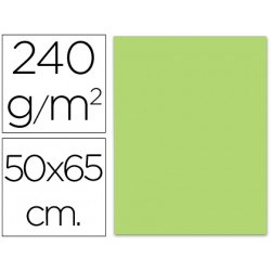 CARTULINA LIDERPAPEL 50X65 CM 240G/M2 VERDE HIERBA