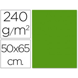 CARTULINA LIDERPAPEL 50X65 CM 240G/M2 VERDE NAVIDAD