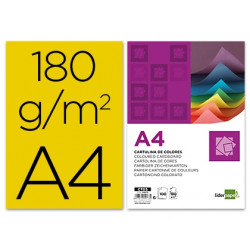 CARTULINA LIDERPAPEL A4 180G/M2 ORO