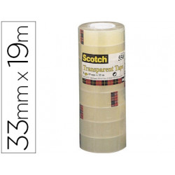 CINTA ADHESIVA SCOTCH ACORDEON 550 19X33 MM