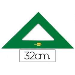 ESCUADRA LIDERPAPEL 32 CM ACRILICO VERDE