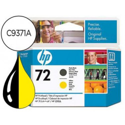 INK-JET HP 72 CABEZAL NEGRO MATE Y AMARILLO DESIGNJET T610/1100