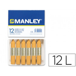 LAPICES CERA MANLEY UNICOLOR OCRE N.26 CAJA DE 12 UNIDADES