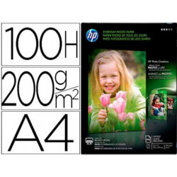 PAPEL HP PHOTO SEMI-GLOSSY DIN A4 200G/M2 PAQUETE DE 100 HOJAS