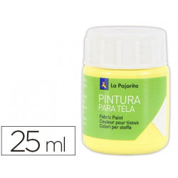 PINTURA PARA TELA LA PAJARITA AMARILLO CLARO 25 ML