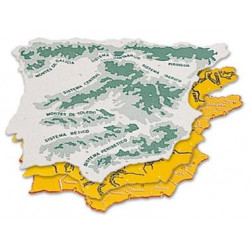 PLANTILLA LIDERPAPEL MAPA ESPAÐA PLASTICO 22X18 CM BOLSA DE 3 UNIDADES