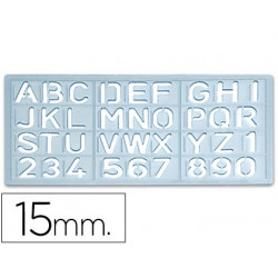 PLANTILLA ROTULACION 1585 LETRAS Y NUMEROS DE 15 MM