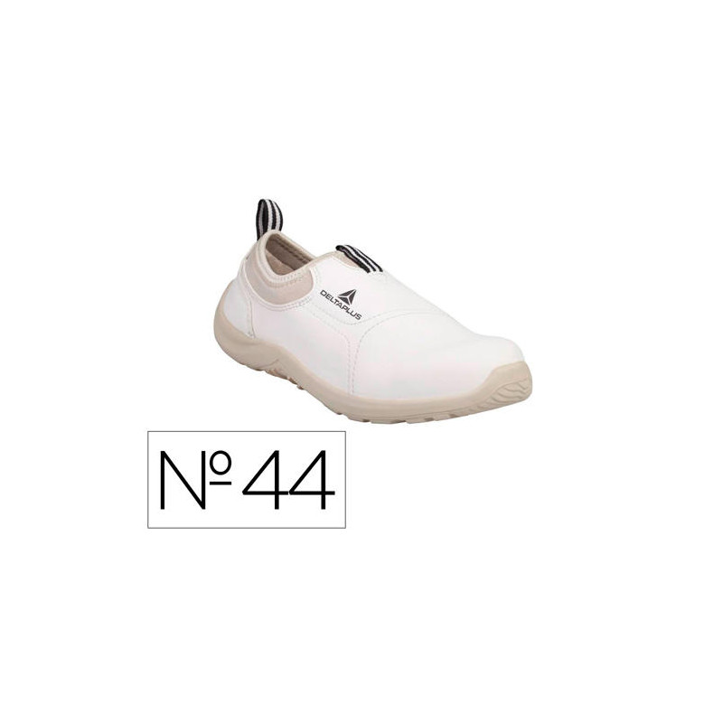 ZAPATOS DE SEGURIDAD DELTAPLUS MICROFIBRA PU SUELA PU MONO-DENSIDAD COLOR BLANCO TALLA 44