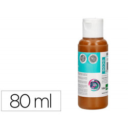 PINTURA ACRILICA LIDERPAPEL BOTE DE 80 ML MARRON