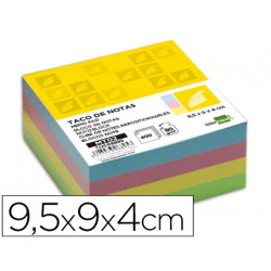 RECAMBIO LIDERPAPEL MULTITACO COLORES 95X90X40 MM 80 GR