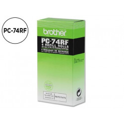 REPUESTO FAX T104/106 BROTHER DE TRANSFERENCIA TERMICA 4 BOBINAS DURACION 140 PAGINAS