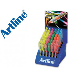 ROTULADOR ARTLINE FLUORESCENTE EK-640 PUNTA BISELADA -EXPOSITOR DE 36 UNIDADES