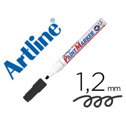 ROTULADOR ARTLINE MARCADOR PERMANENTE EK-440 XF NEGRO -PUNTA REDONDA 1.2 MM -METAL CAUCHO Y PLASTICO