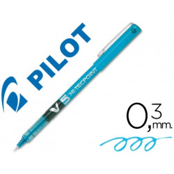 ROTULADOR PILOT PUNTA AGUJA V-5 AZUL CLARO 0.5 MM