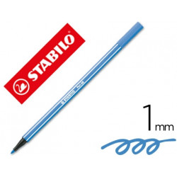 ROTULADOR STABILO ACUARELABLE PEN 68 AZUL OSCURO PUNTA GRUESA 1 MM