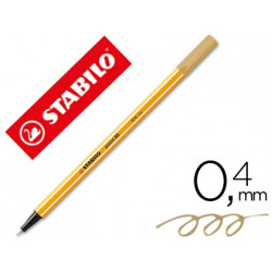 ROTULADOR STABILO PUNTA DE FIBRA POINT 88 OCRE OSCURO PUNTA FINA 0,4 MM