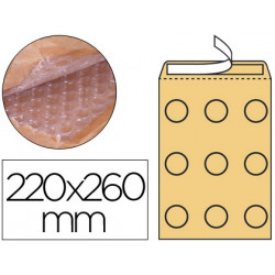 SOBRE BURBUJAS CREMA Q-CONNECT E/2 220X260 MM