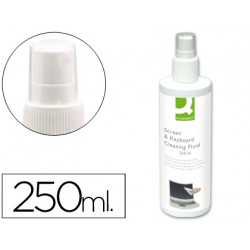 SPRAY Q-CONNECT LIMPIADOR DE PANTALLAS Y TECLADOS BOTE DE 250 ML