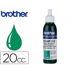 TINTA BROTHER PARA SELLOS AUTOMATICOS COLOR VERDE BOTE DE 20 CC