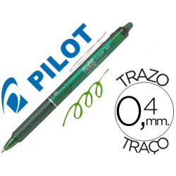 BOLIGRAFO PILOT FRIXION CLICKER BORRABLE 0,7 MM COLOR VERDE