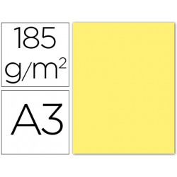 CARTULINA GUARRO DIN-A3 AMARILLO 185GRS.