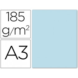 CARTULINA GUARRO DIN-A3 AZUL CIELO 185GRS.