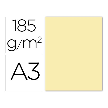 CARTULINA GUARRO DIN-A3 CREMA 185GRS.