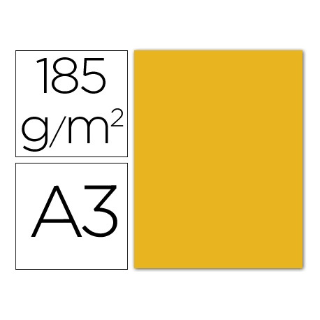 CARTULINA GUARRO DIN-A3 ORO 185GRS.