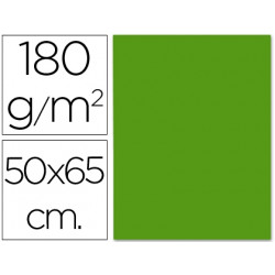 CARTULINA LIDERPAPEL 50X65 CM VERDE NAVIDAD 180 GR UNIDAD