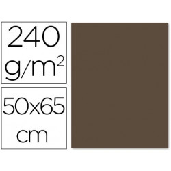 CARTULINA LIDERPAPEL 50X65 CM 240 G/M2 MARRON CLARO ESCOLAR