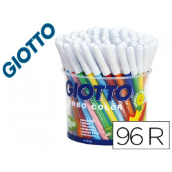 ROTULADOR GIOTTO TURBO COLOR BOTE DE 96 UNIDADES 12 COLORESPOR 8 UNIDADES DE CADA COLOR LAVABLES CON