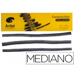 CARBONCILLO ARTIST MEDIANO 5-6 MM CAJA DE 6 UNIDADES