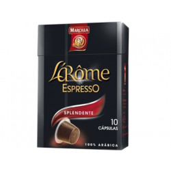 CAFE L'OR ESPRESSO SPLENDENTE FUERZA 7 CAJA DE 10 UNIDADES COMPATIBLE CON NESPRESSO