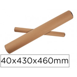 TUBO DE CARTON APLI PORTADOCUMENTOS TAPA PLASTICO 40X430X460 MM