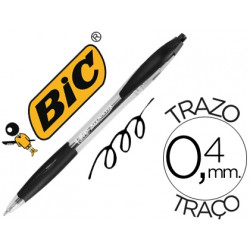 BOLIGRAFO BIC ATLANTIS NEGRO RETRACTIL TINTA ACEITE PUNTA DE 1 MM