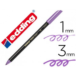 ROTULADOR EDDING PUNTA FIBRA 1200 VIOLETA METALIZADO N 78 PUNTA REDONDA 1-3 MM