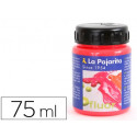 PINTURA ACRILICA LA PAJARITA F-03 ROJO AMAPOLA FLUORESCENTE 75ML