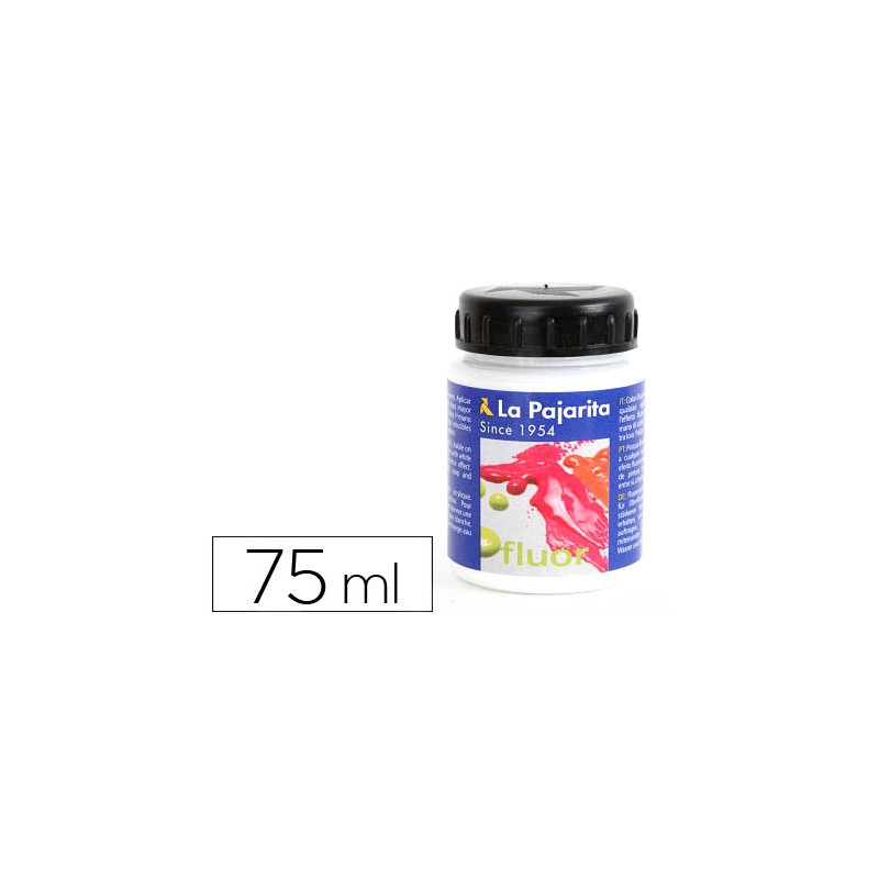 PINTURA ACRILICA LA PAJARITA F-00 BLANCO FLUORESCENTE 75ML