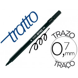 ROTULADOR TRATTO OFFICE FINE PUNTA DE FIBRA TRAZO 0,7 MM NEGRO