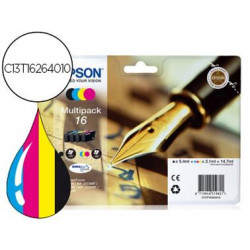 INK-JET EPSON 16 MULTIPACK WORKFORCE WF-2010W WF-2510WF WF-2520NF WF-2530WF WF-2540WF NEGRO AMARILLO