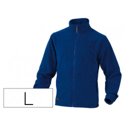 CHAQUETA DELTAPLUS POLAR CON CREMALLERA 2 BOLSILLOS COLOR AZUL TALLA L