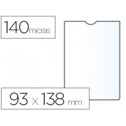 FUNDA PORTADOCUMENTO ESSELTE PLASTICO TRANSPARENTE Q40 MICRAS TAMAÑO 93X138 MM