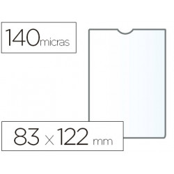 FUNDA PORTADOCUMENTO ESSELTE PLASTICO TRANSPARENTE 140 MICRAS TAMAÑO 83X122 MM