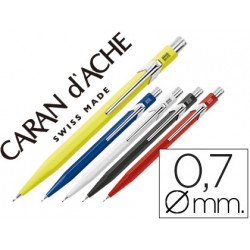 PORTAMINAS CARAN D'ACHE 844 0,7 MM CAJA 10 UNIDADES 2 AMARILLOS 2 AZULES 2 BLANCOS 2 NEGROS Y 2 ROJO