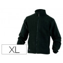 CHAQUETA DELTAPLUS POLAR CON CREMALLERA 2 BOLSILLOS COLOR NEGRO TALLA XL