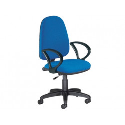 SILLA ROCADA CON BRAZOS COLOR AZUL DIAMETRO BASE 610 MM RESPALDO DE 490 MM X 420 MM