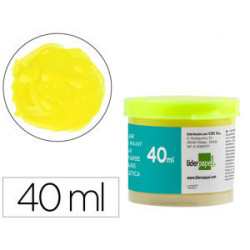 TEMPERA LIDERPAPEL ESCOLAR 40 ML AMARILLO LIMON