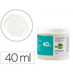 TEMPERA LIDERPAPEL ESCOLAR 40 ML BLANCO