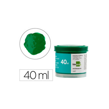 TEMPERA LIDERPAPEL ESCOLAR 40 ML VERDE